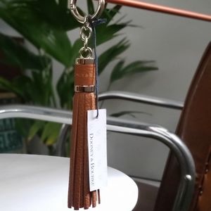 dooney & bourke leather "sammi' fringe keychain